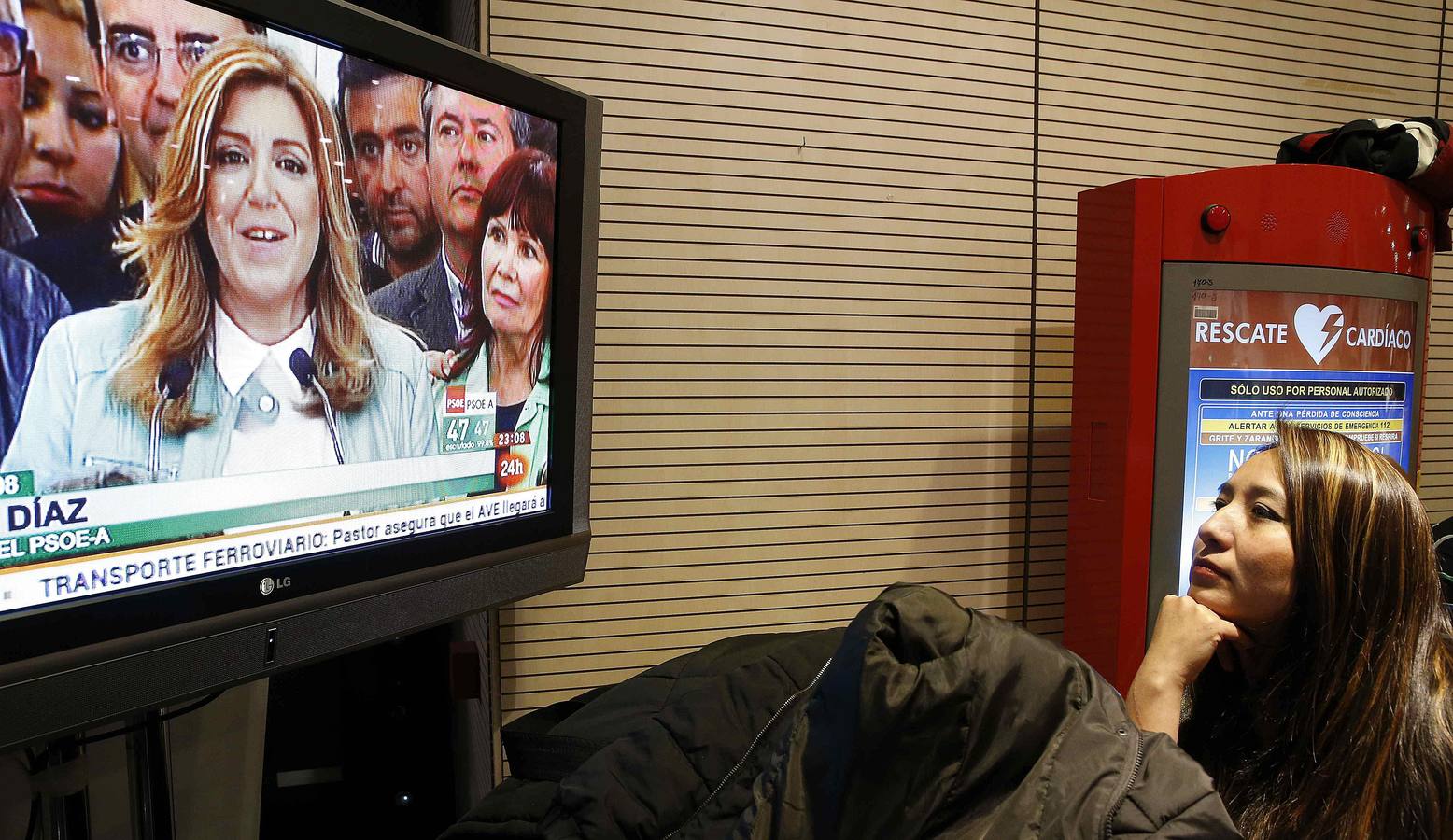 Domingo, 22 de marzo: La presidenta andaluza y candidata socialista a la presidencia de la Junta, Susana Díaz, gana las elecciones andaluzas consiguiendo 47 escaños. Fotografía: Agencias