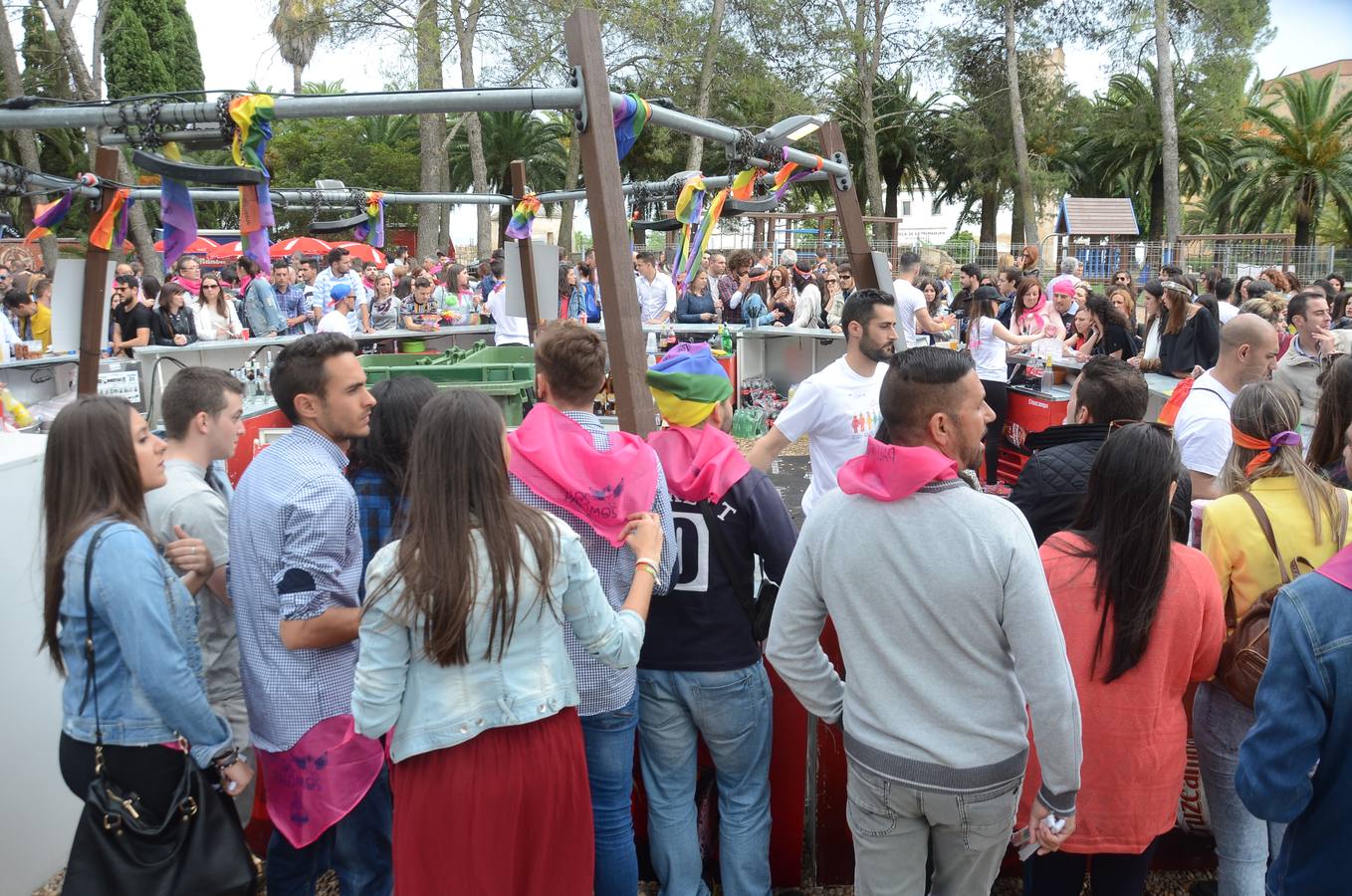 Los Palomos desafían a la lluvia