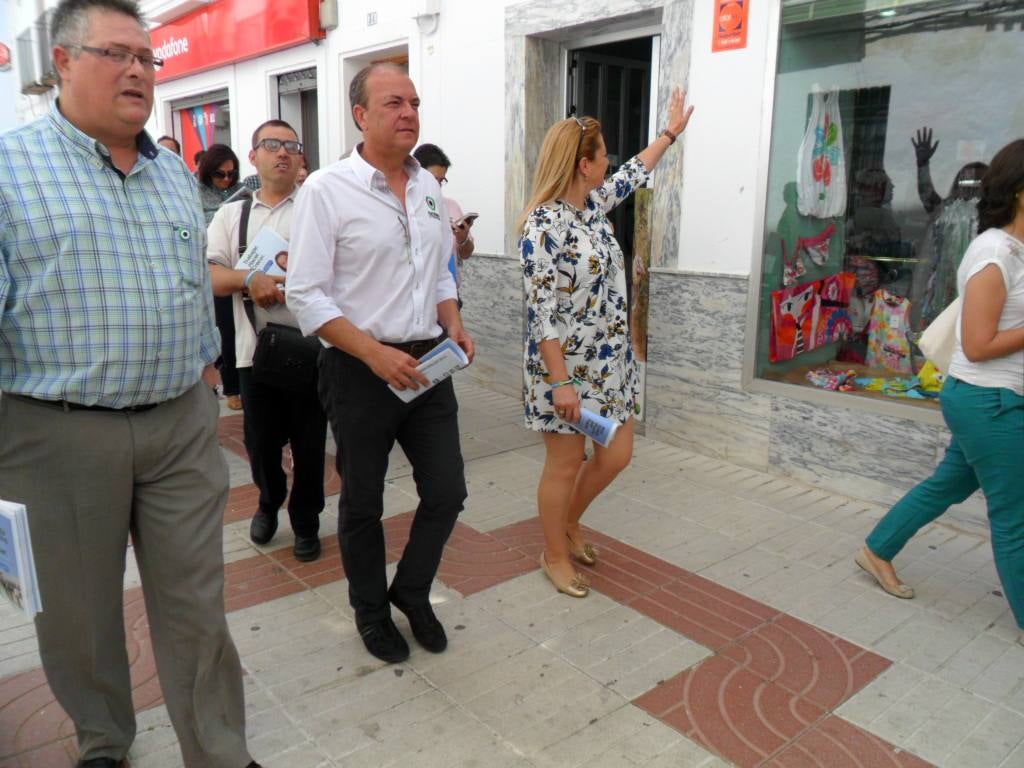 José Antonio Monago de campaña electoral en Llerena