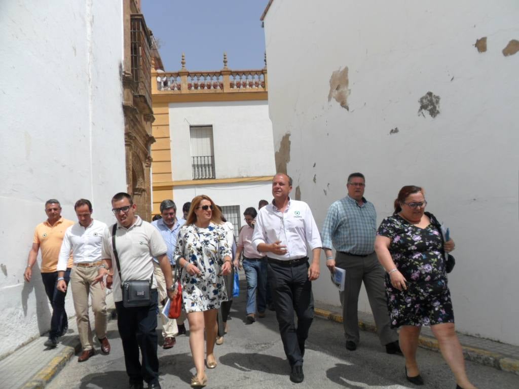 José Antonio Monago de campaña electoral en Llerena