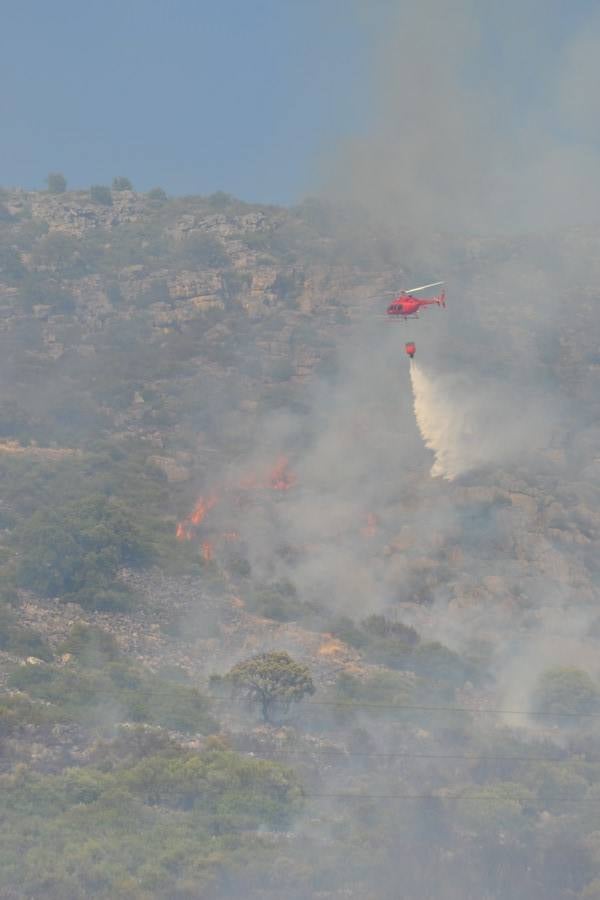 Incendio en la Sierra de San Serván