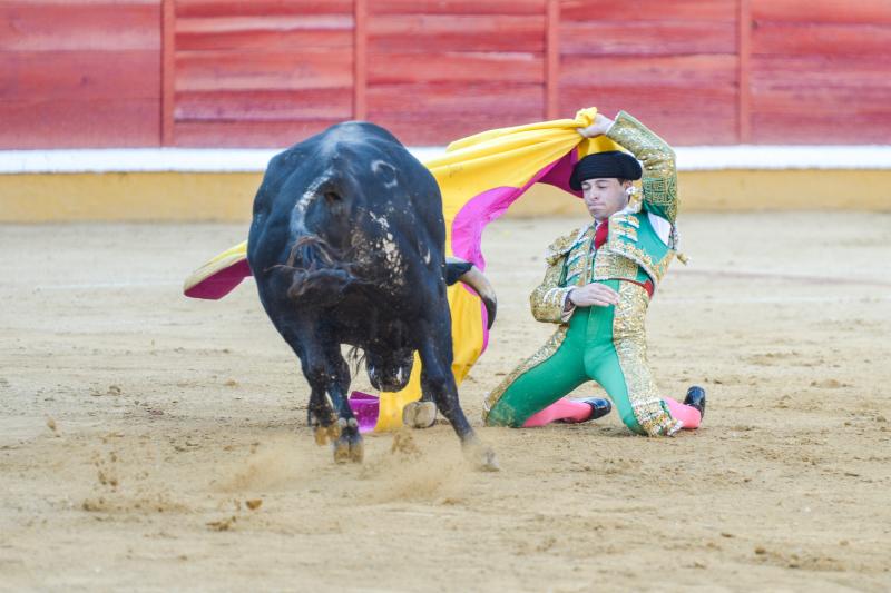 Orejas de peso en una difícil novillada de Fernando Peña en el coso de Pardaleras