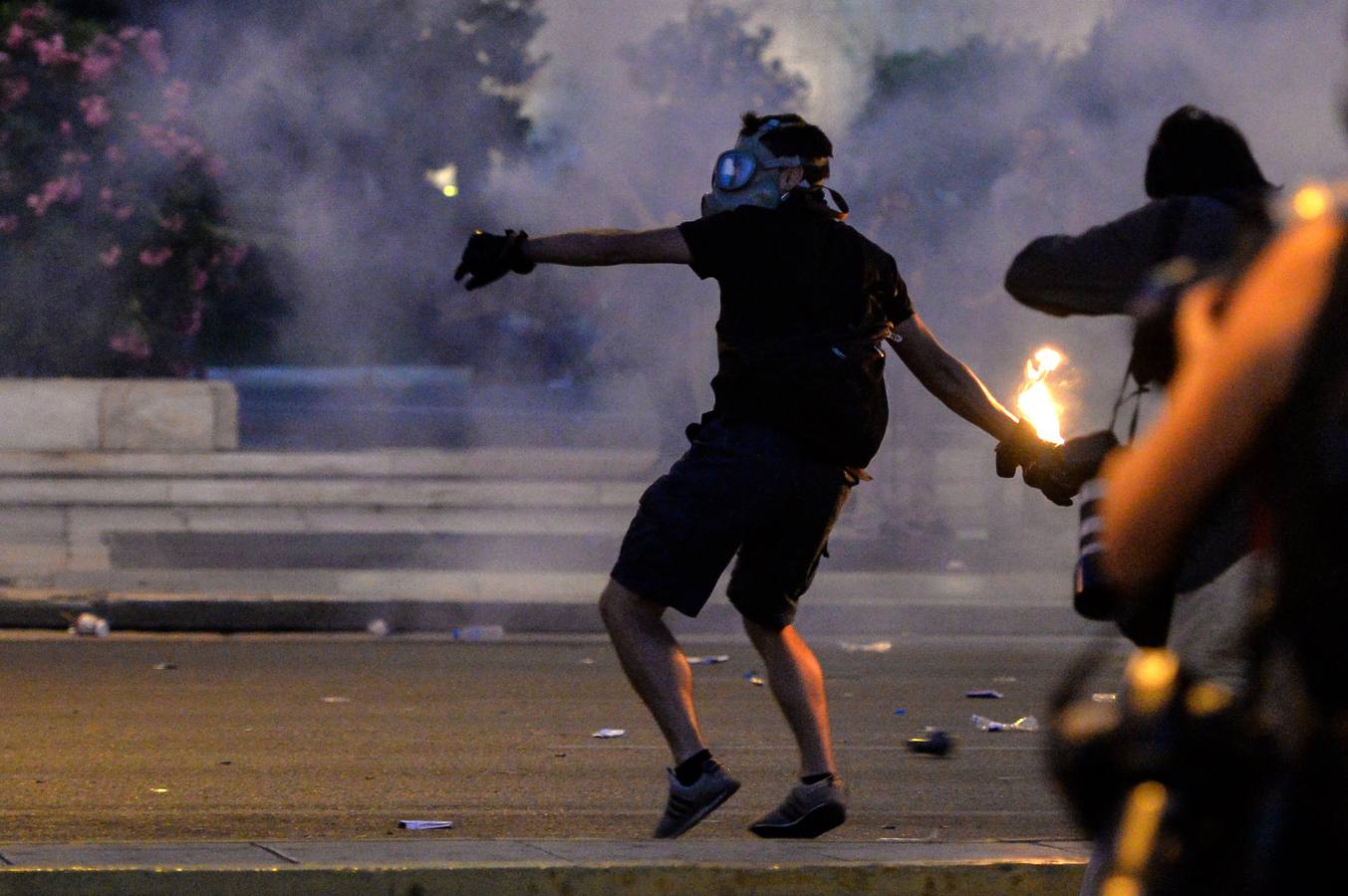 Manifestación en Grecia