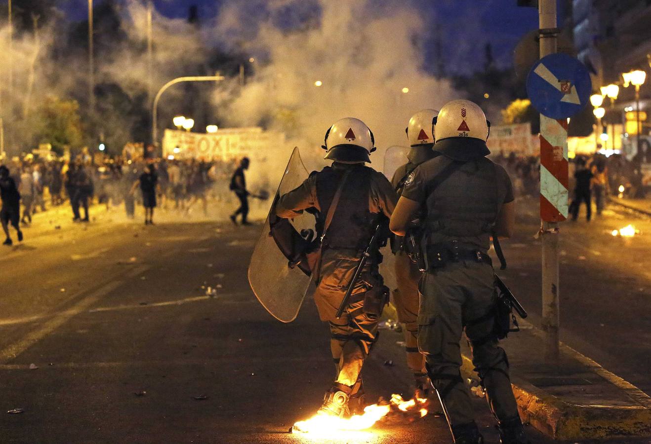 Manifestación en Grecia