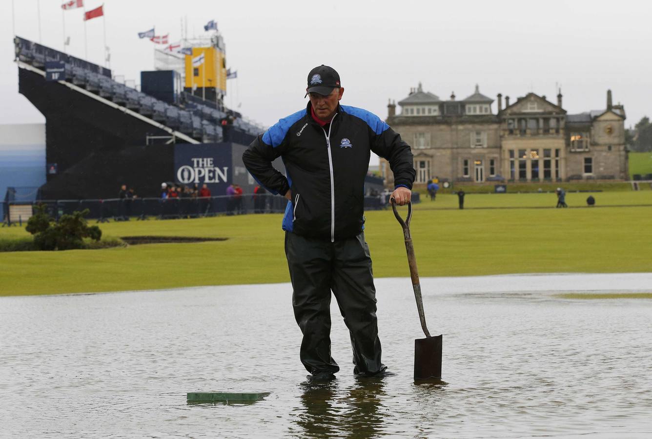 Se supende por lluvia la segunda ronda del British Open de golf