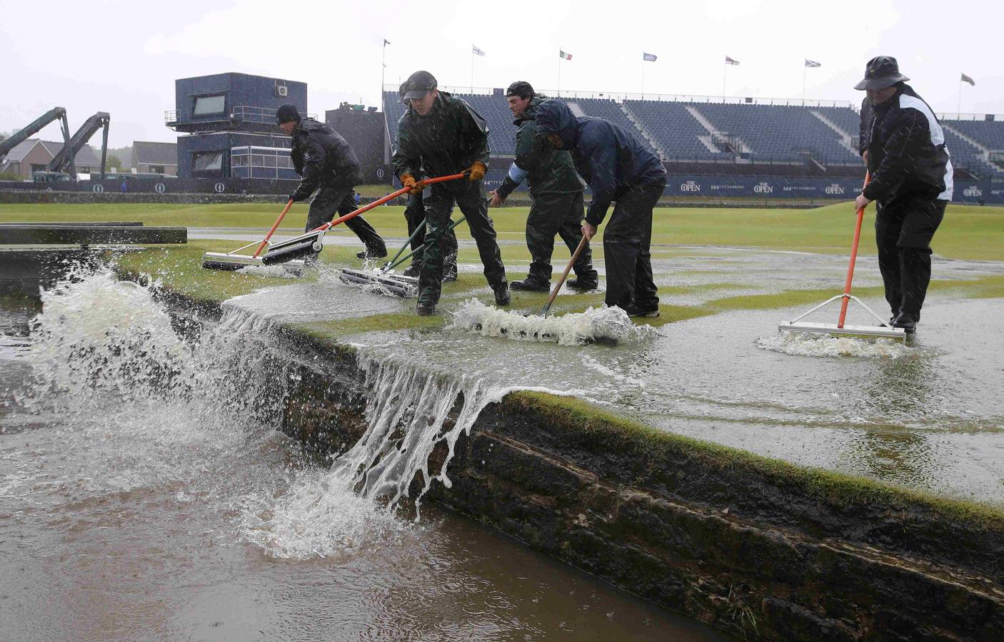 Se supende por lluvia la segunda ronda del British Open de golf