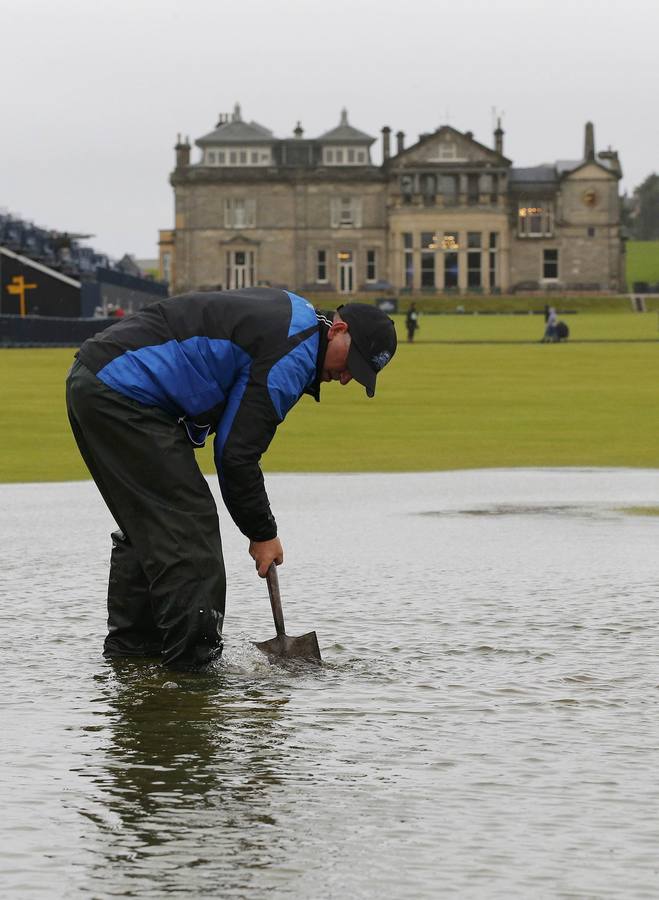 Se supende por lluvia la segunda ronda del British Open de golf
