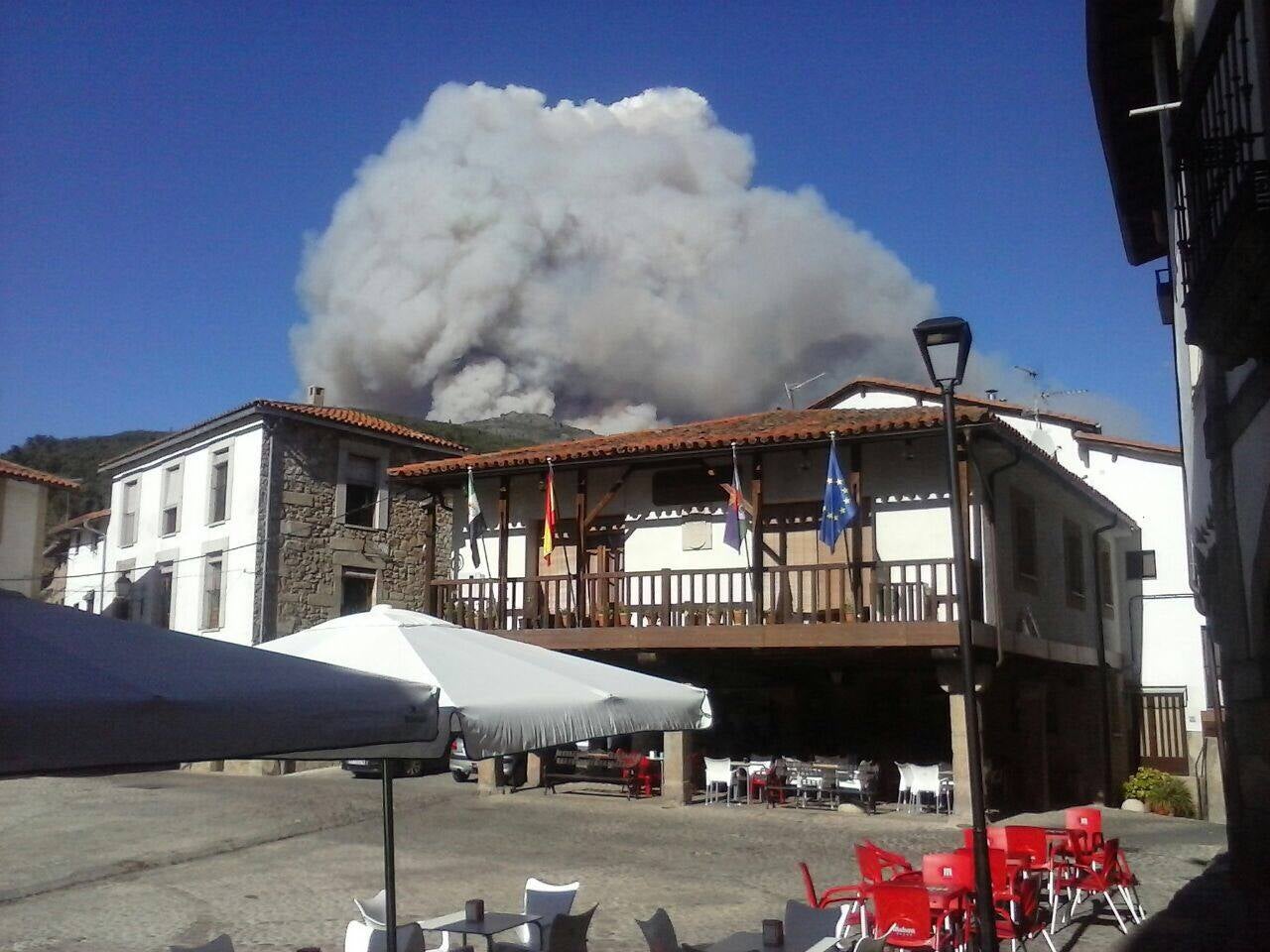 Incendio forestal declarado en Acebo