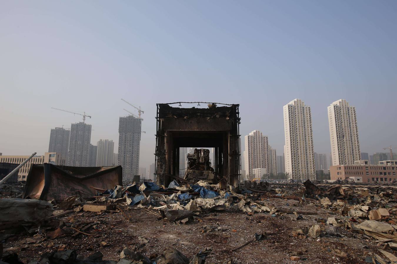 Devastación en Tianjin