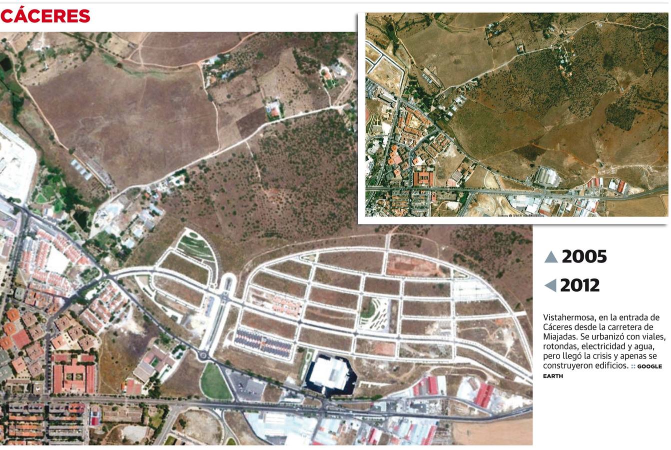 El antes y después en cinco ciudades Extremeñas