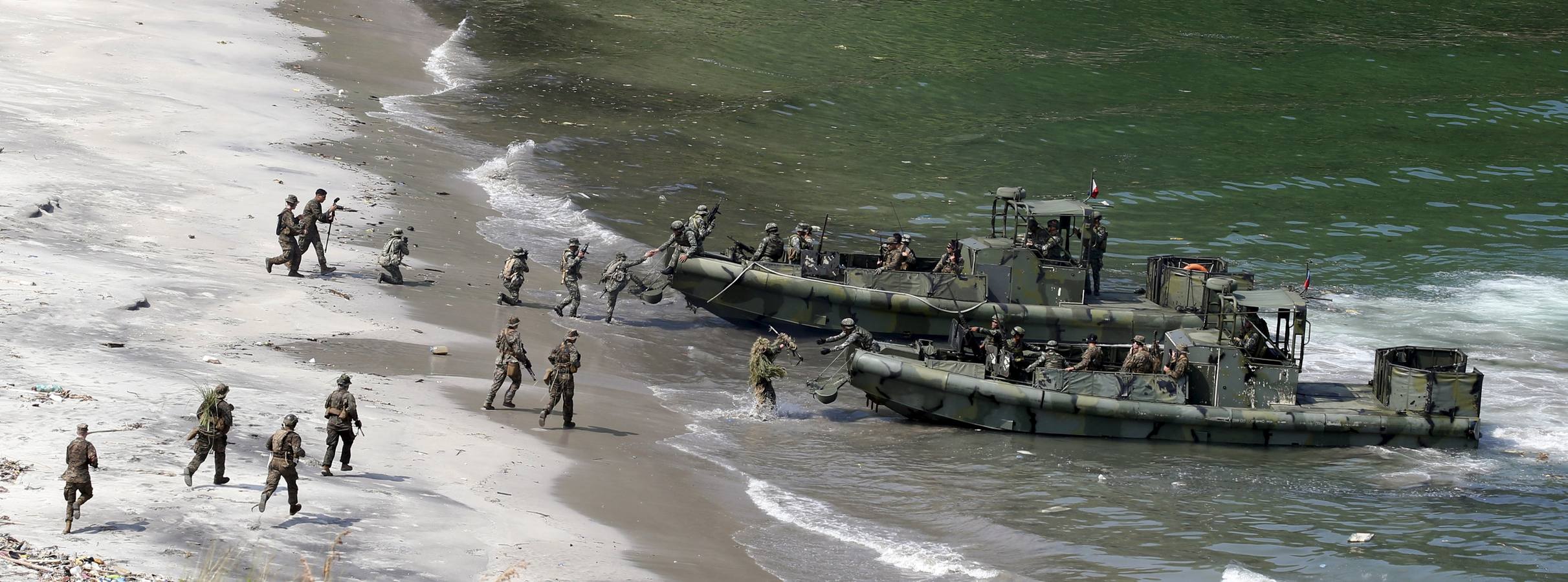 Asalto en las playas de Filipinas