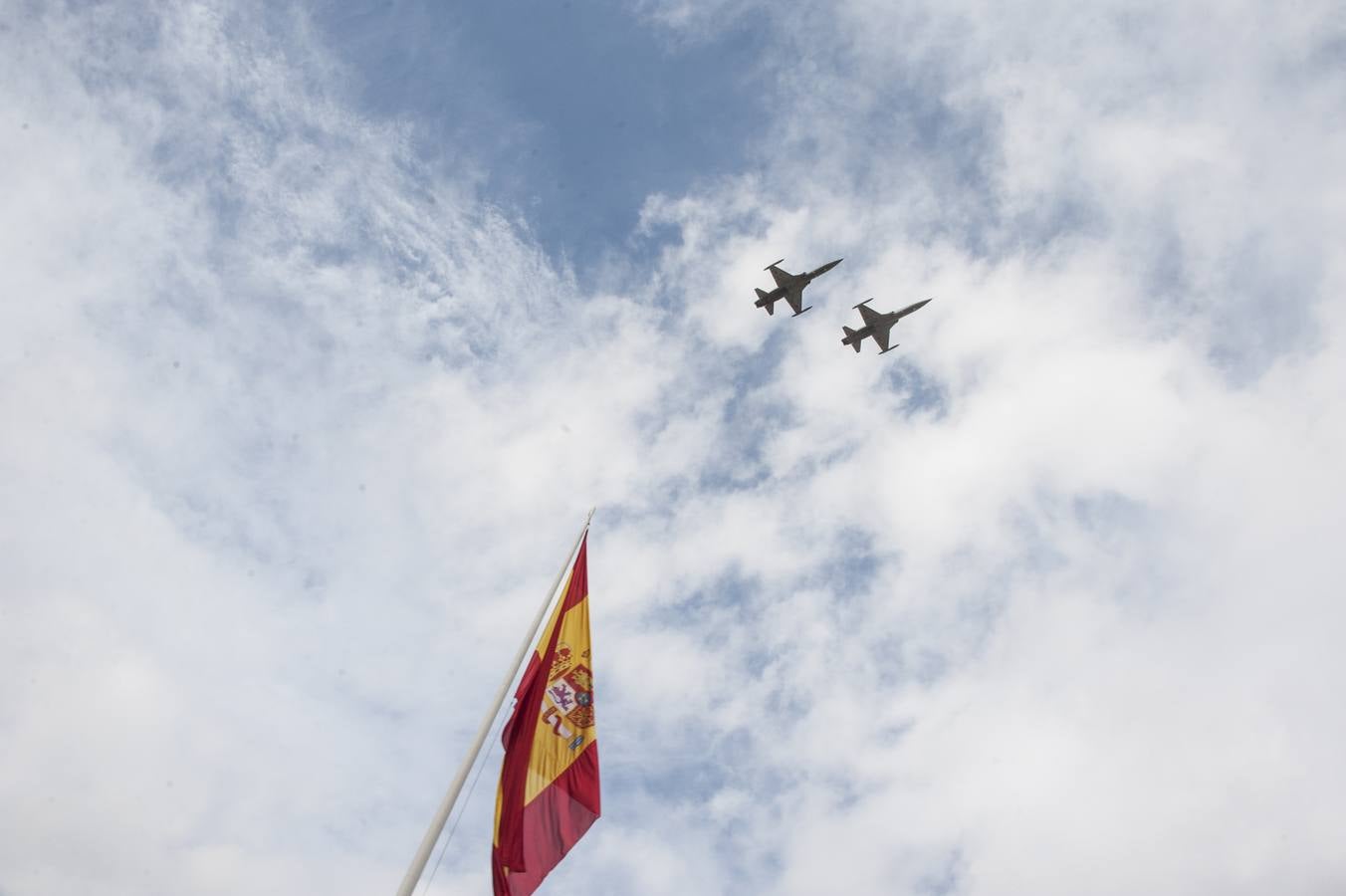 Homenaje a la bandera en Badajoz