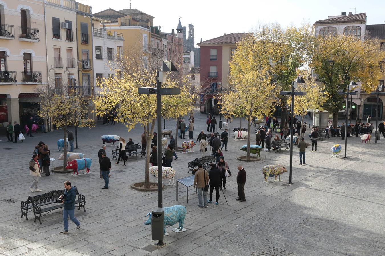 Inauguración de la Iberian Pork Parade en Plasencia