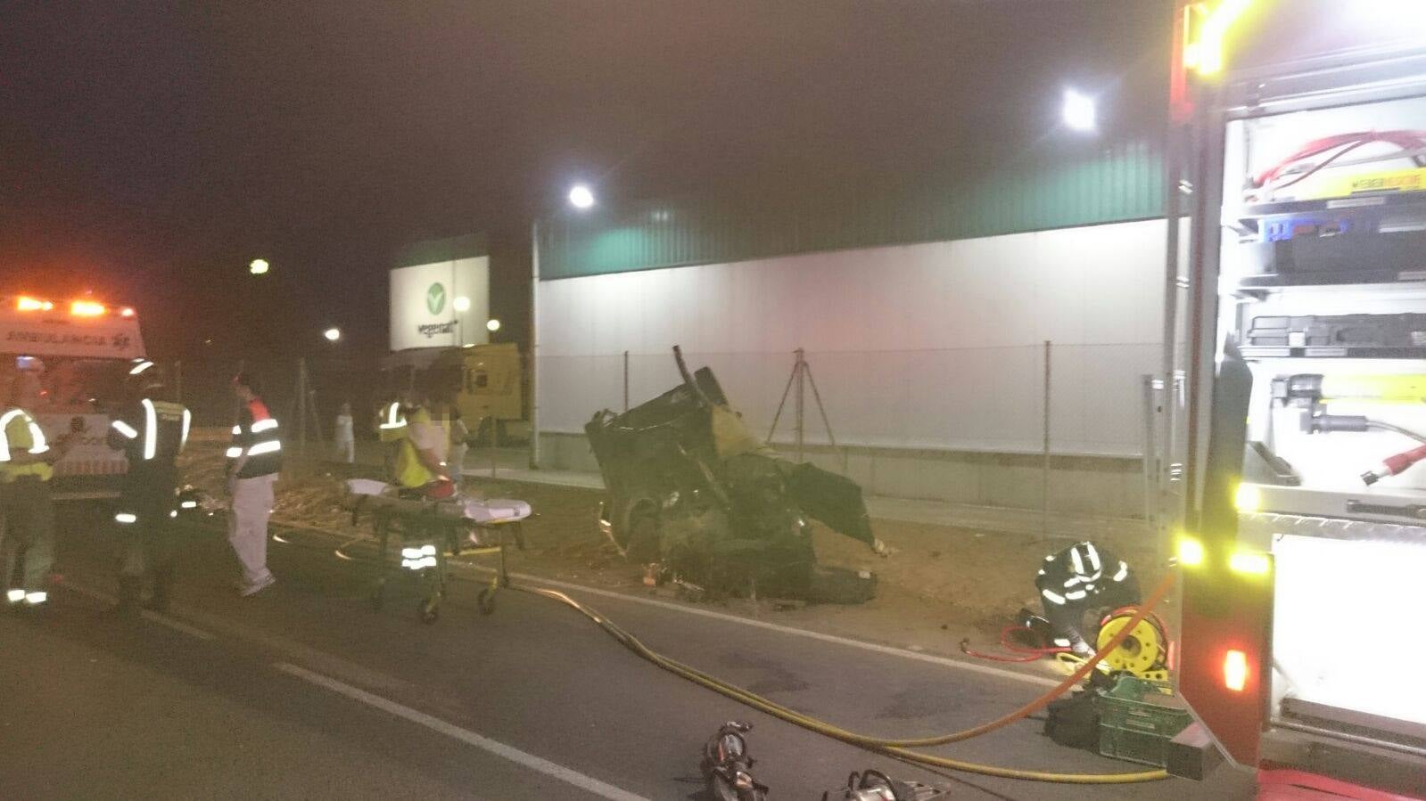 Accidente mortal en Pueblonuevo del Guadiana, en octubre.