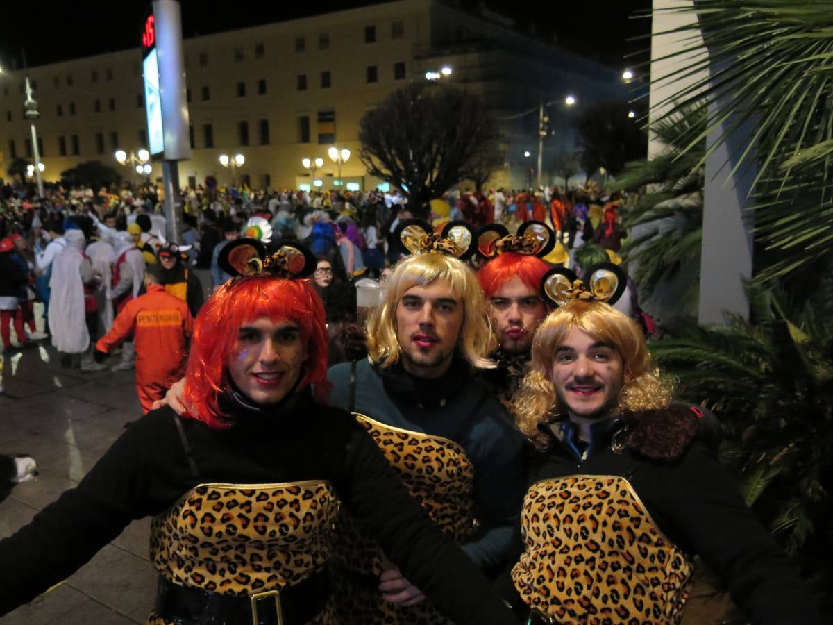 Noche de sábado de Carnaval en Badajoz