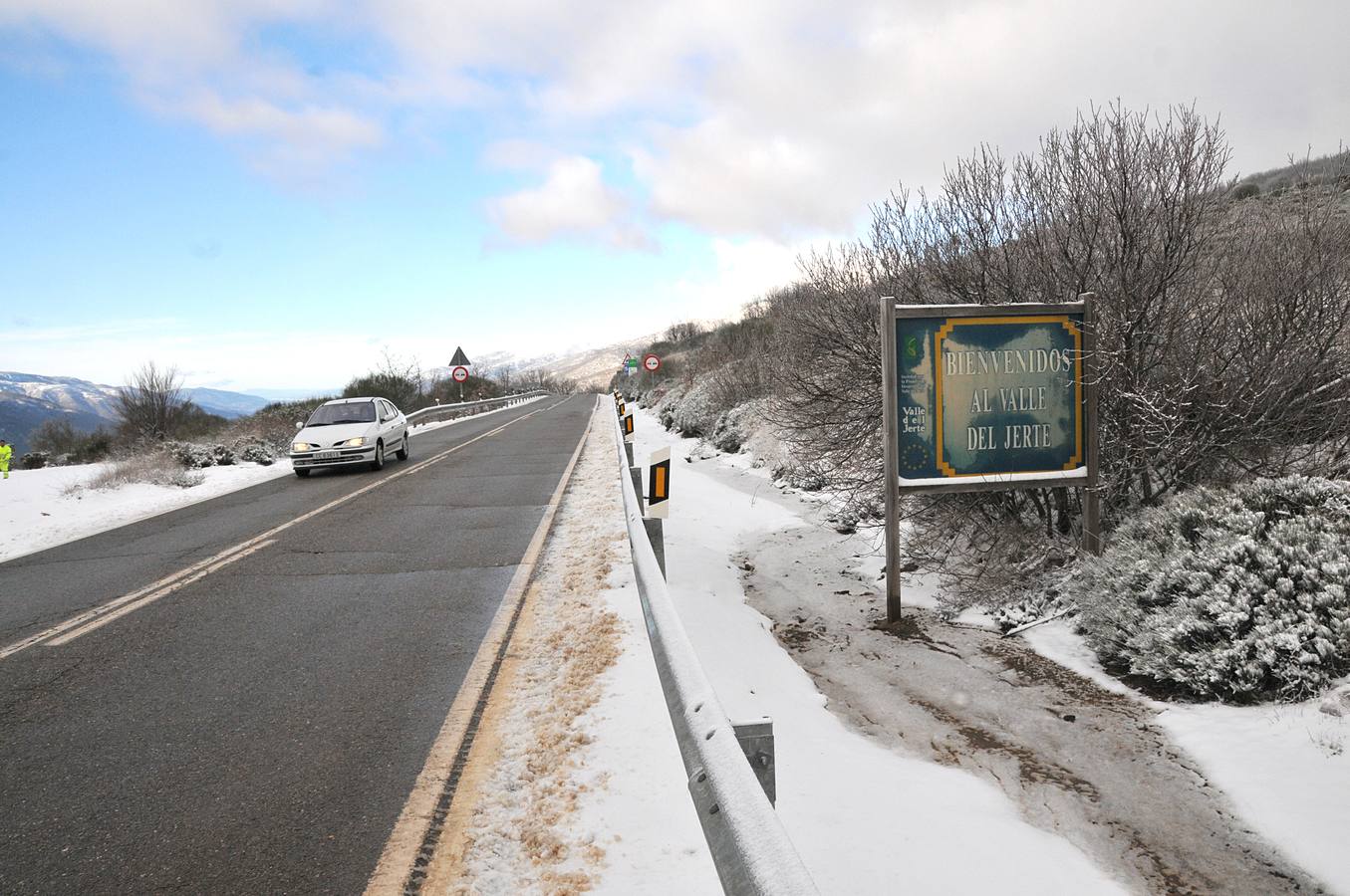 Primera nevada en el Puerto de Tornavacas