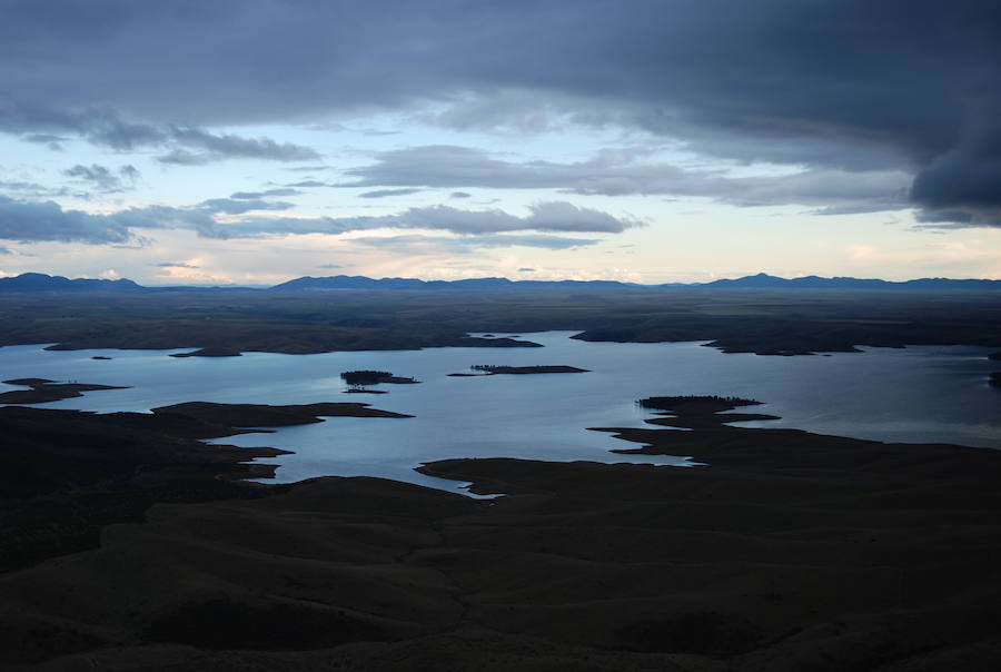 Vistas al embalse de La Serena desde el castillo de Puebla de Alcocer