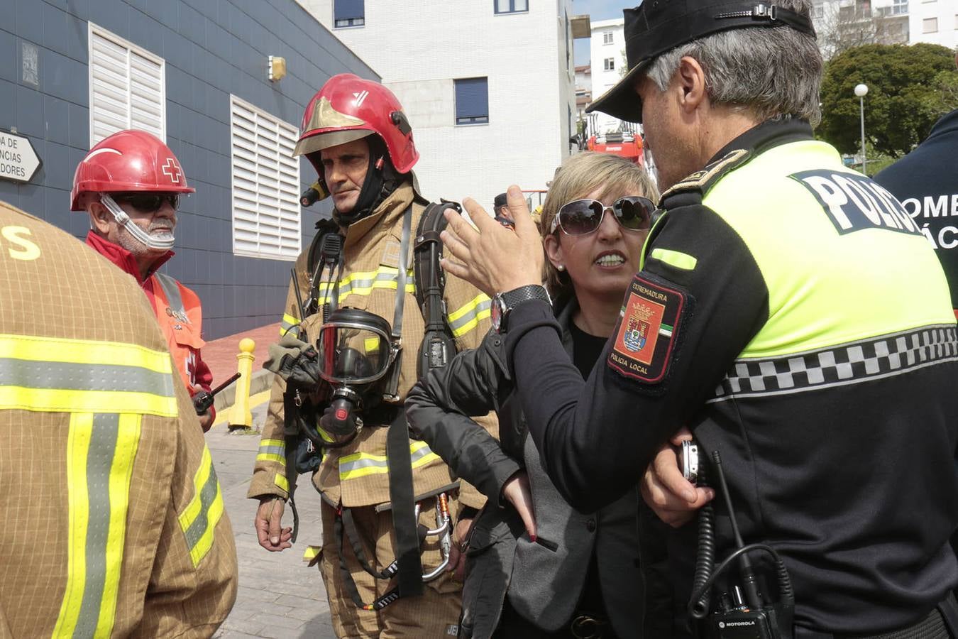 Simulacro de incendio en la residencia de alzheimer