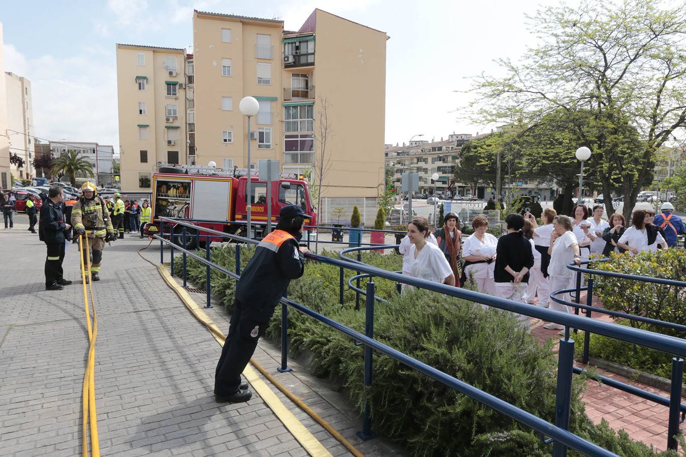 Simulacro de incendio en la residencia de alzheimer