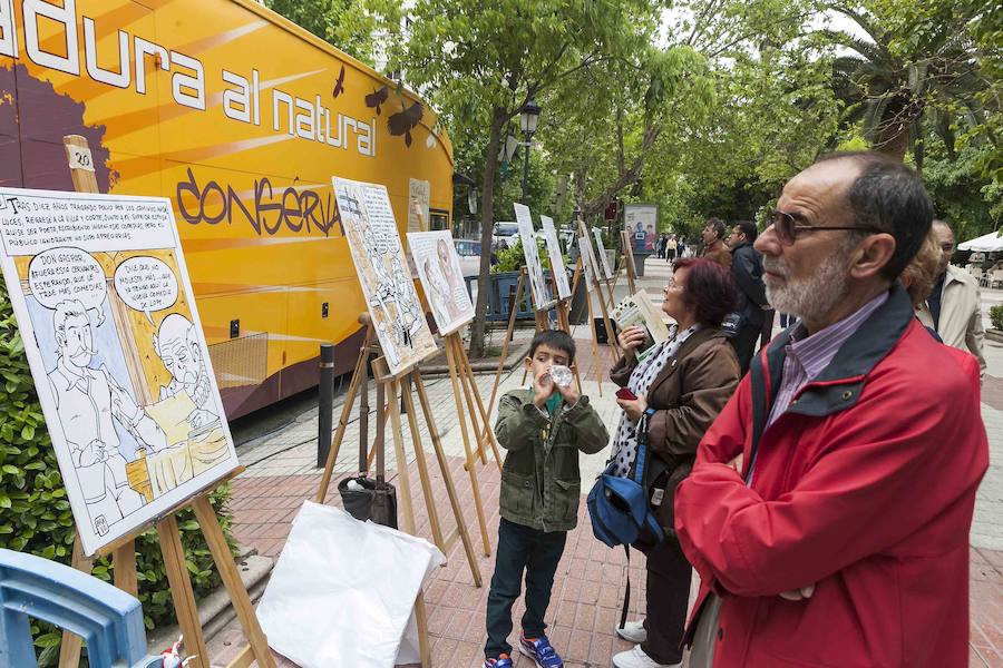 Elaboración de un cómic en Cánovas sobre la vida de Cervantes