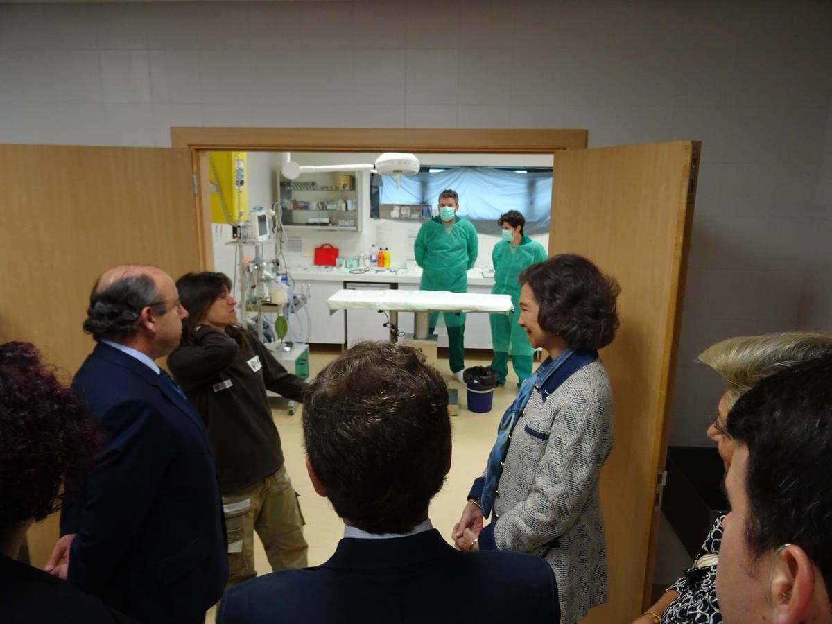 La Reina Sofía visita en centro extremeño de cría del lince ibérico