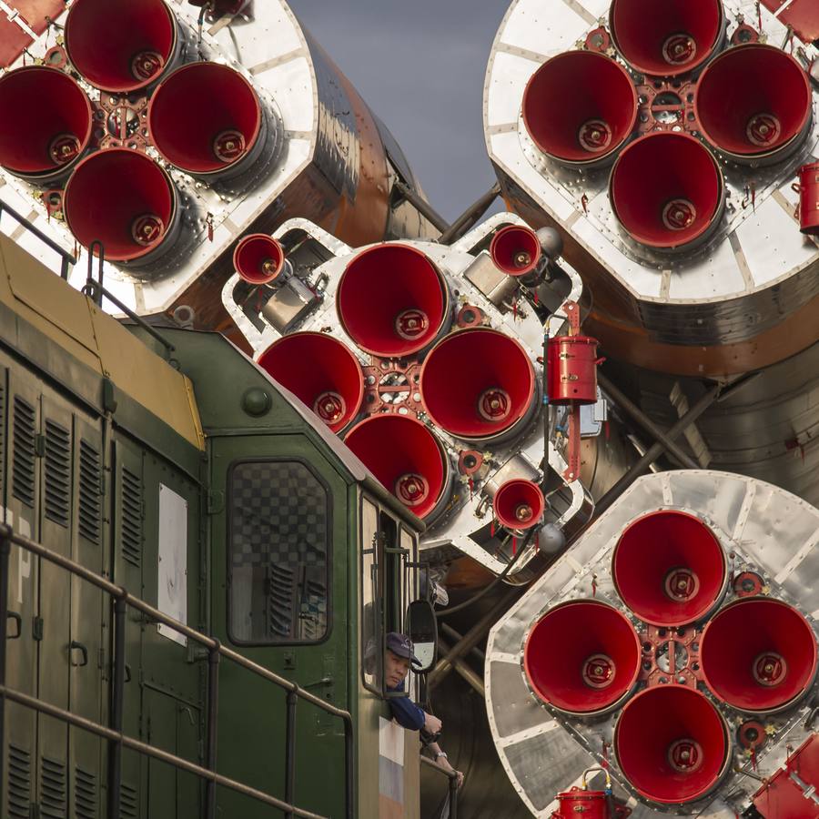 Preparativos para el lanzamiento de la SOYUZ MS-01