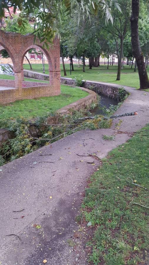 Una fuerte tormenta provoca el caos en Plasencia