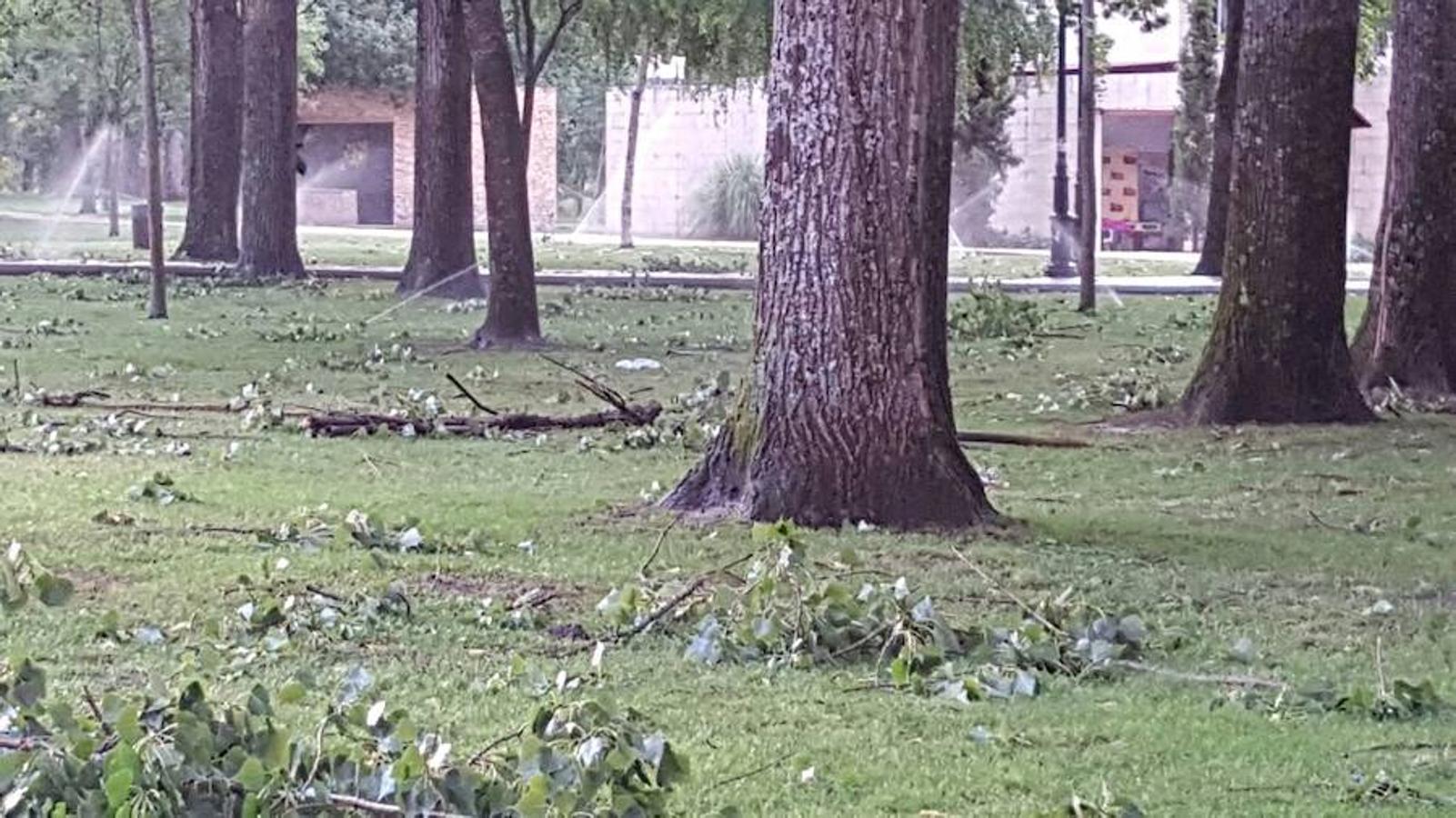 Una fuerte tormenta provoca el caos en Plasencia