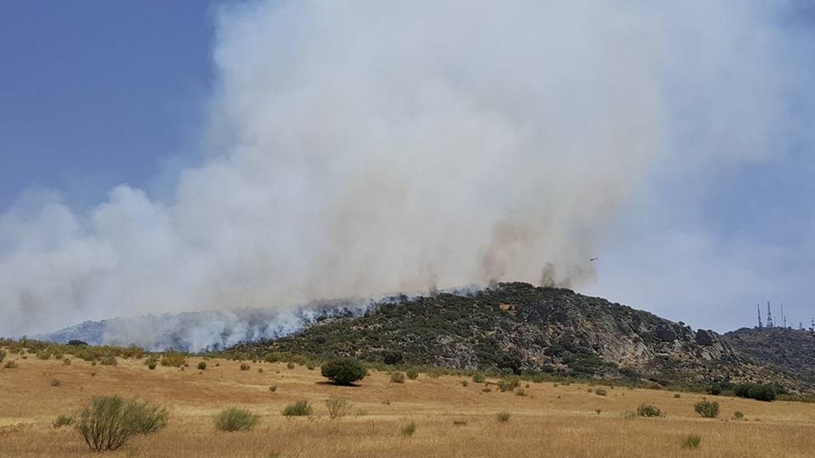 Declarado un incendio en Arroyo de San Serván sin peligro para la población