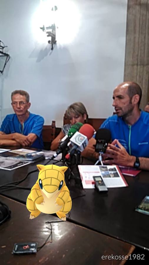 Sandshrew en el Salón Noble de Plasencia