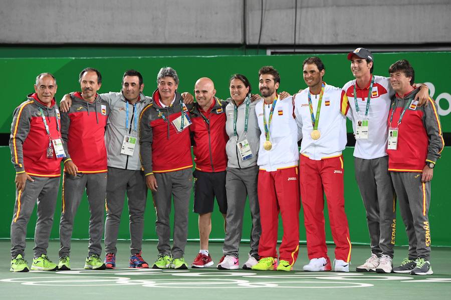 Rafael Nadal y Marc López son campeones olímpicos de dobles