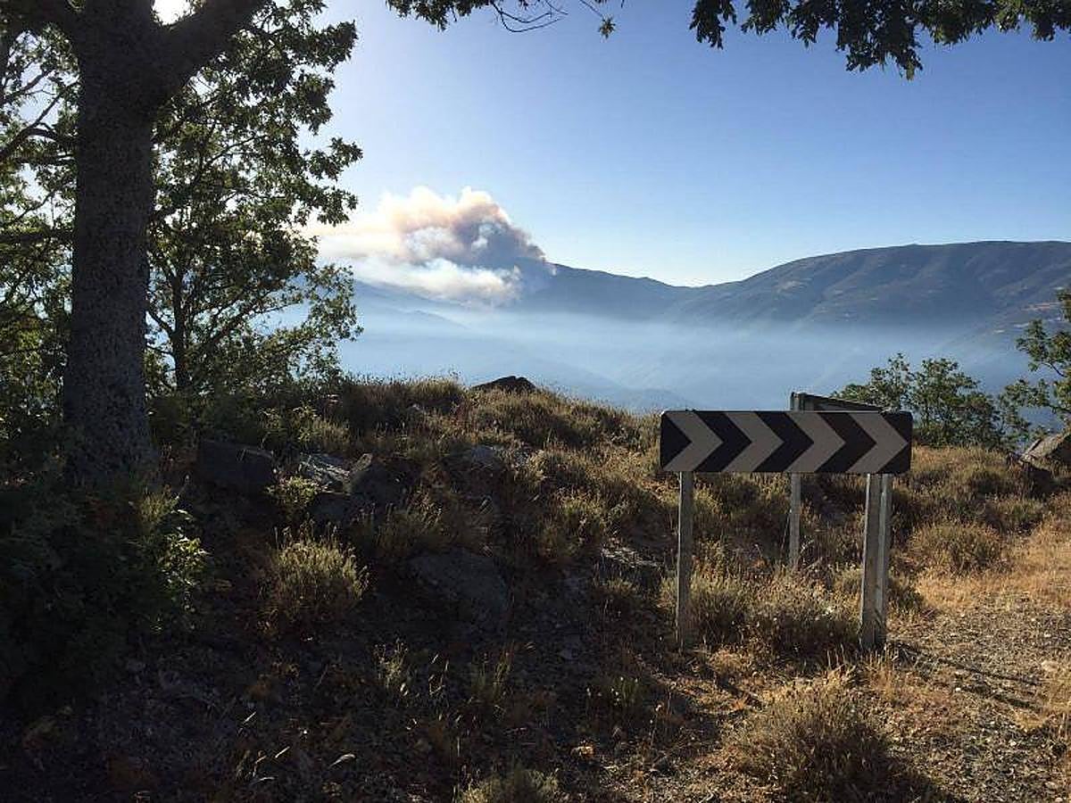 Incendio en el Valle del Jerte
