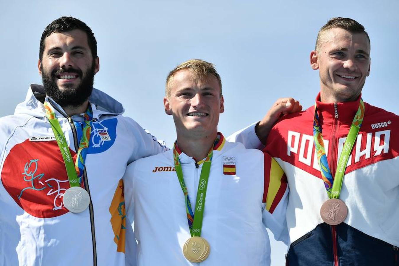 Martes, 16 de agosto: Marcus Walz ganó el oro en la final de K1 1.000. El español consiguió la cuarta medalla dorada para España en los Juegos Olímpicos de Río. Fotografía: Agencias