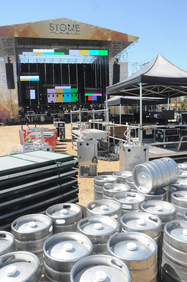 Últimos preparativos para acoger el concierto de David Guetta