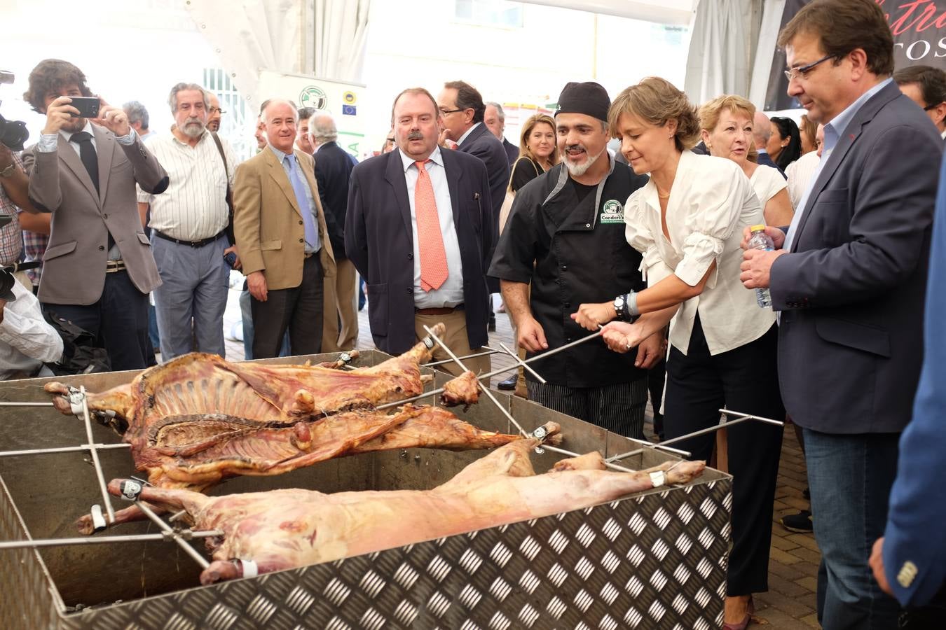 Jueves, 29 de septiembre: La ministra de Agricultura, Isabel García Tejerina, inauguró la Feria Internacional Ganadera de Zafra junto con el presidente de la Junta de Extremadura, Guillermo Fernández Vara. Fotografía: Verónica Conejo