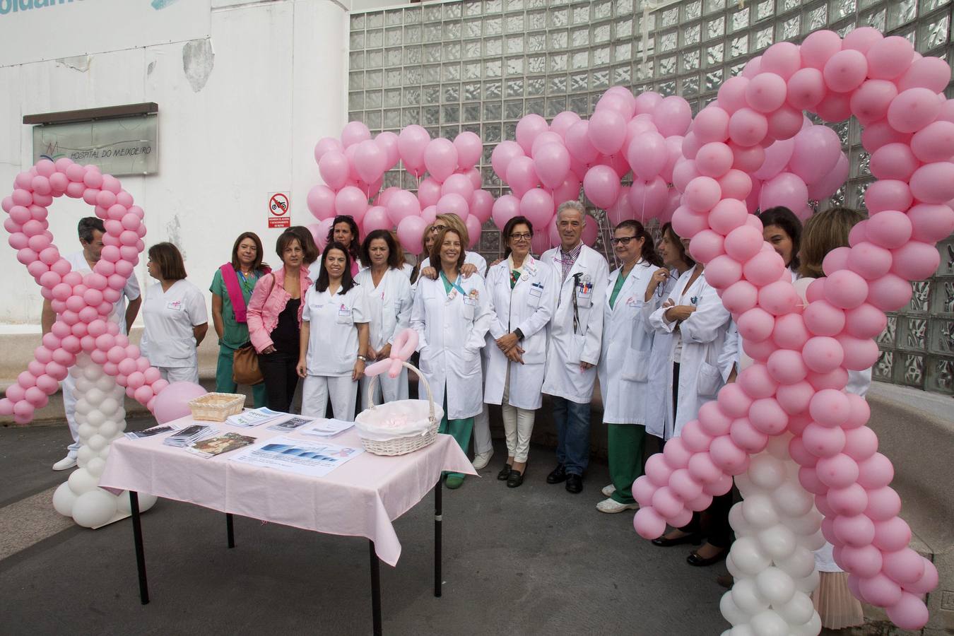 Miércoles, 19 de octubre. Octubre es el mes dedicado a los actos a favor de la lucha contra el cáncer de mama y el día 19 la fecha más destacada a nivel mundial. En estos días multitud de actos teñidos de color rosa se han celebrado en diferentes países. Fotografías: Agencias/HOY