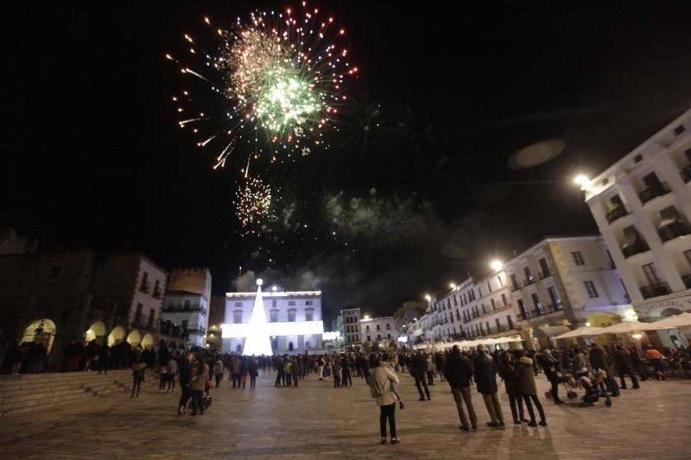 Encendido de las luces de Navidad en Cáceres