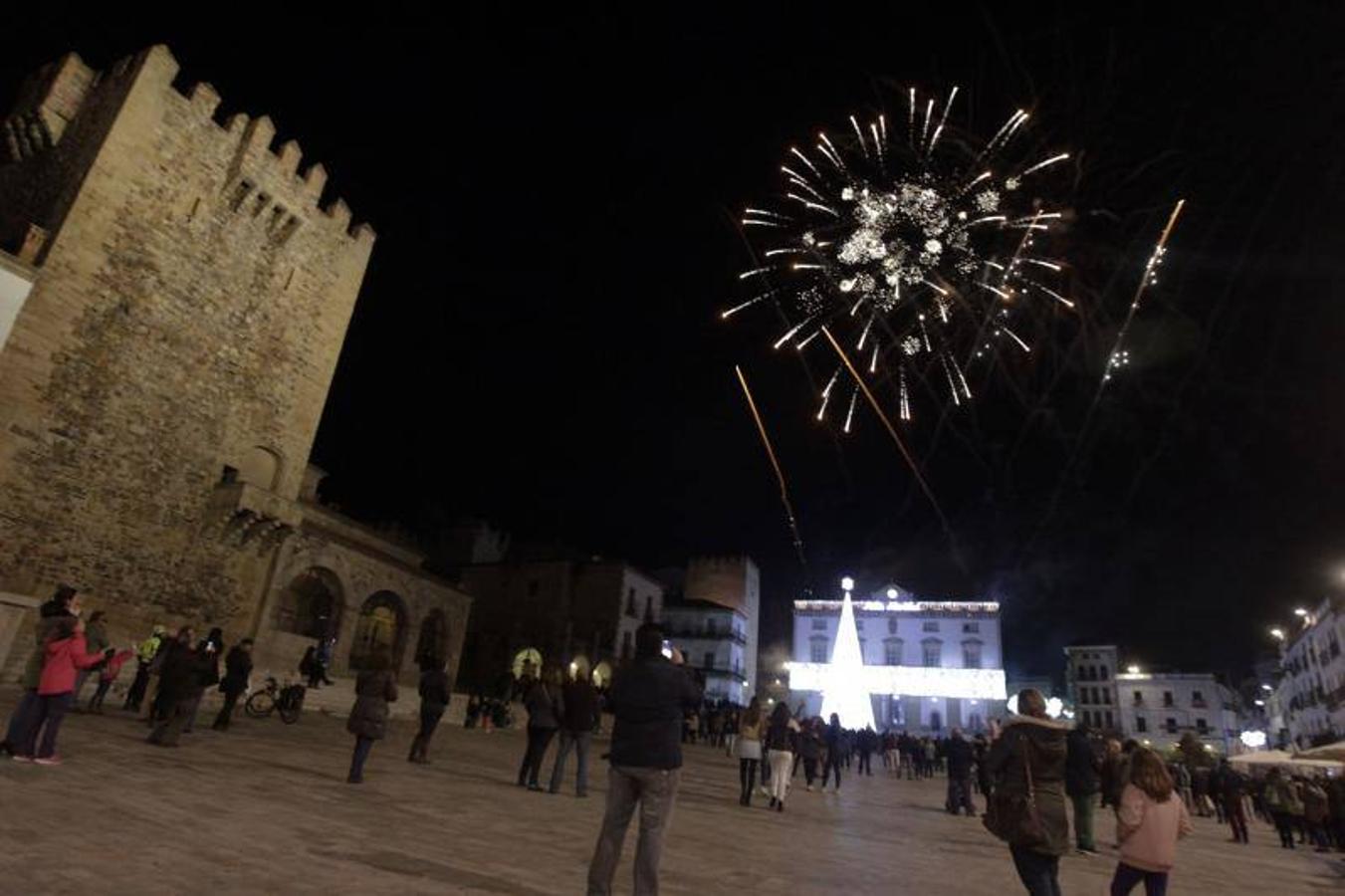 Encendido de las luces de Navidad en Cáceres