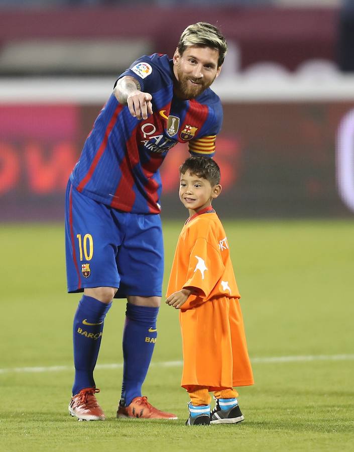 El encuentro de Messi y Murtaza, en imágenes