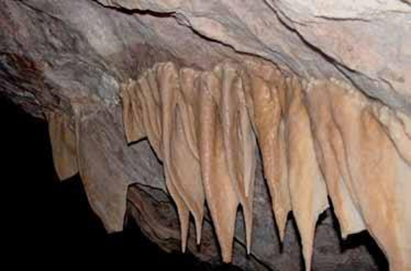 Cuevas de Fuentes de León. Conjunto de cuevas más importante de la región desde el punto de vista geológico.