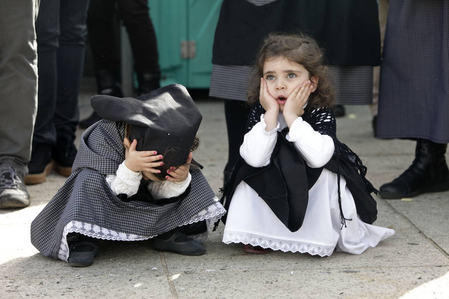 Lavanderas y aguadores, en la quema del Pelele