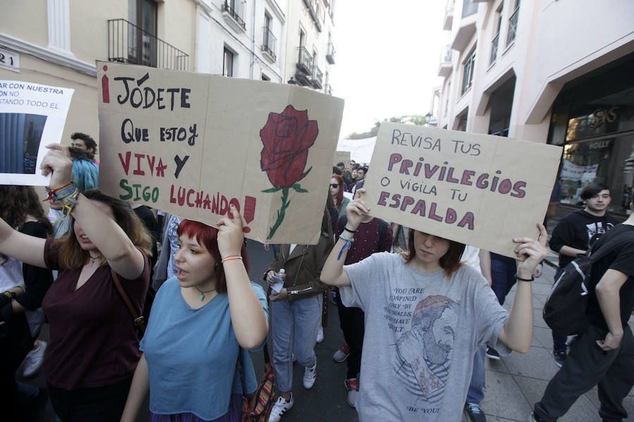 Estudiantes, padres y profesores protestan en Cáceres contra la Lomce