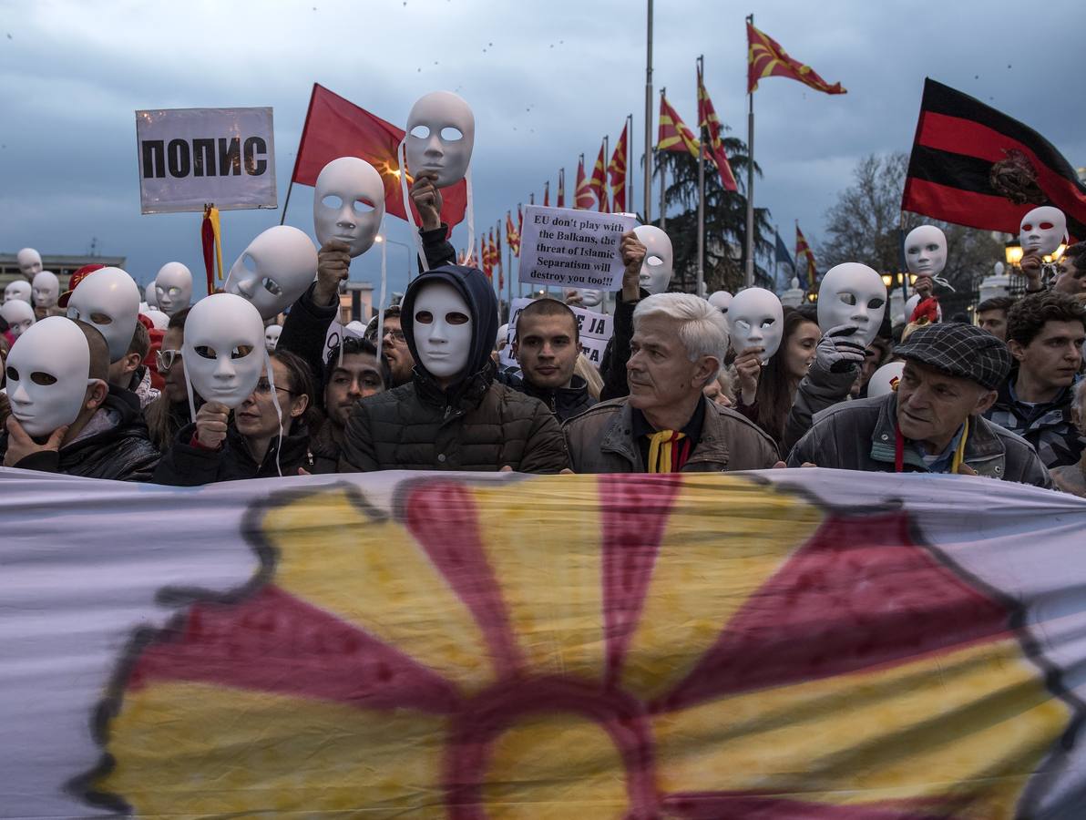 Manifestación de la Iniciativa Civil para Macedonia Unida
