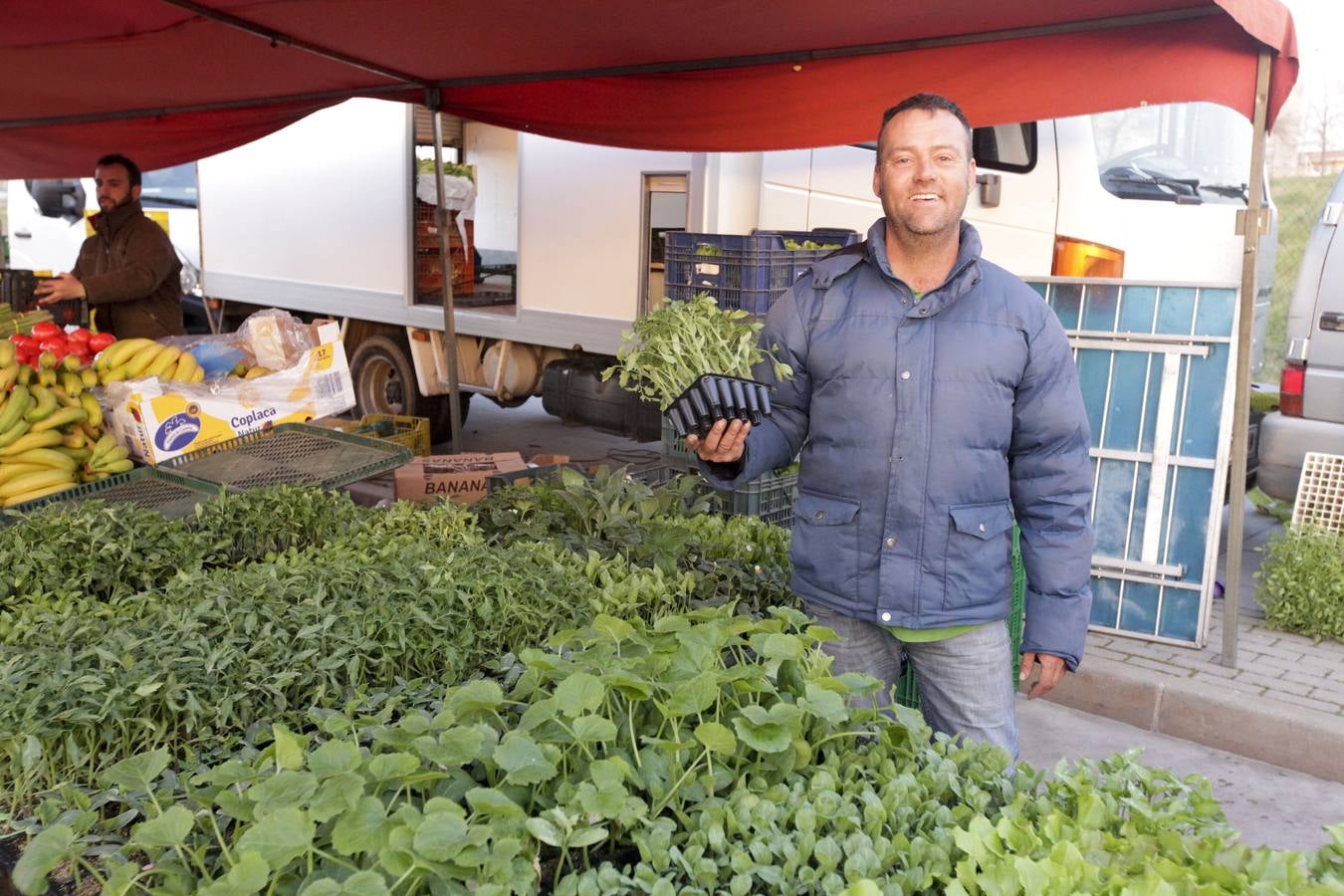 Amanecer en el mercado franco