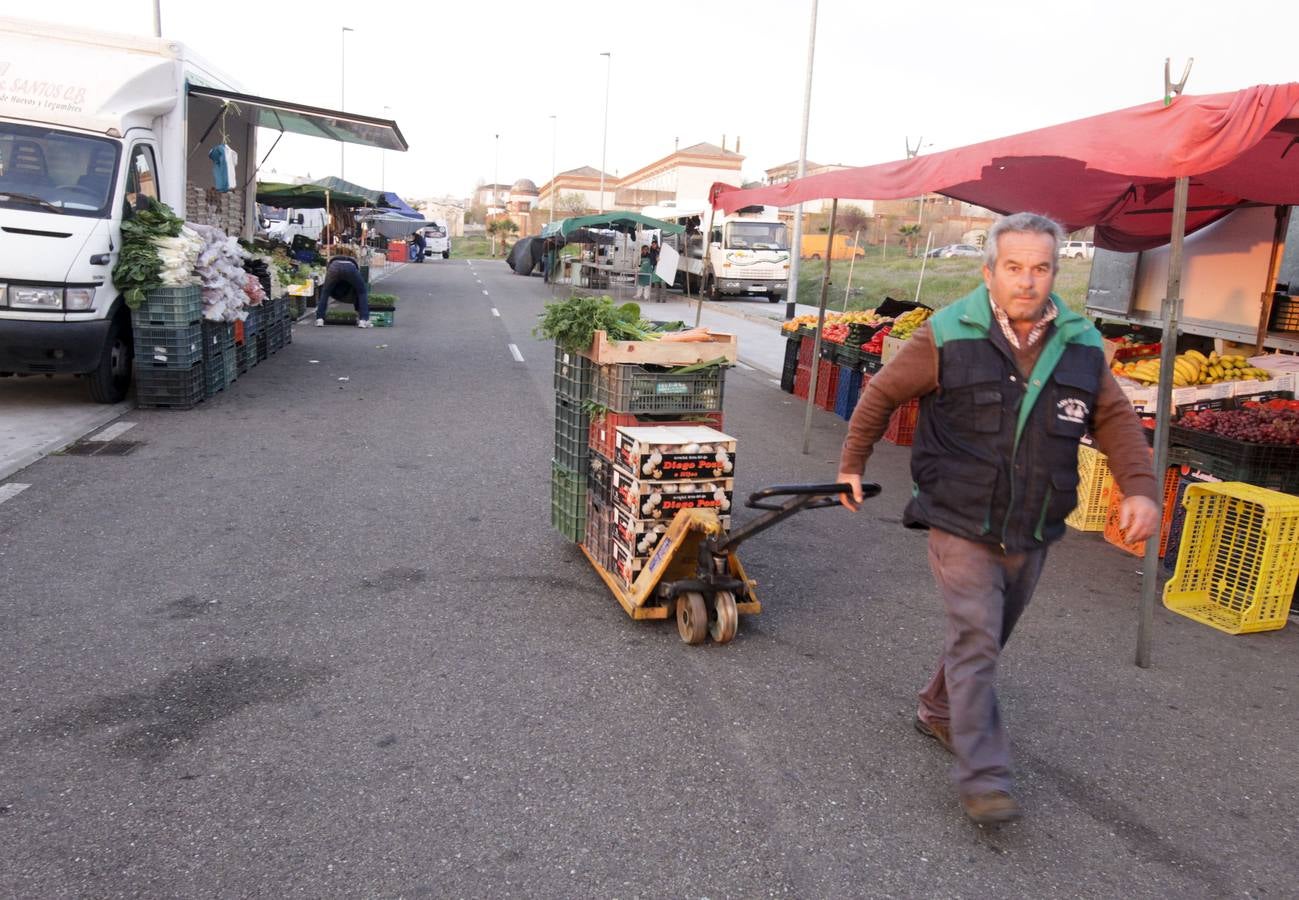 Amanecer en el mercado franco