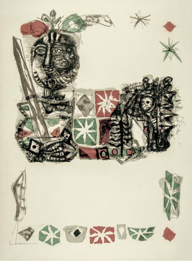 Gargantúa. Novela de François Rabelais con litografías de Antoni Clavé. Capítulo XXXIV