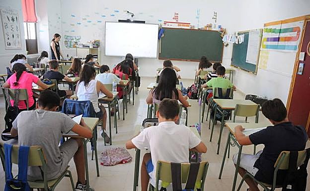 La población escolarizable en Extremadura se reducirá un 16,6% hasta 2029