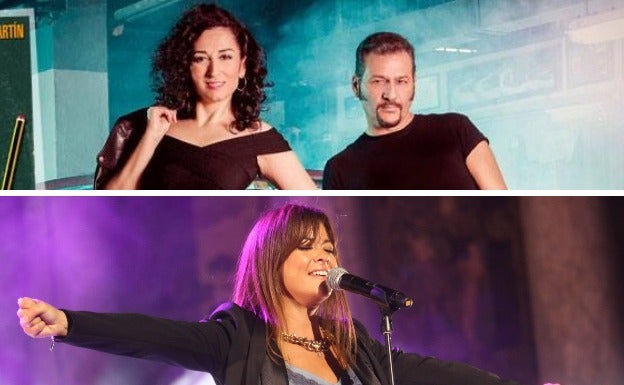Arriba: el dúo 'Camela'. Abajo: Vanesa Martín