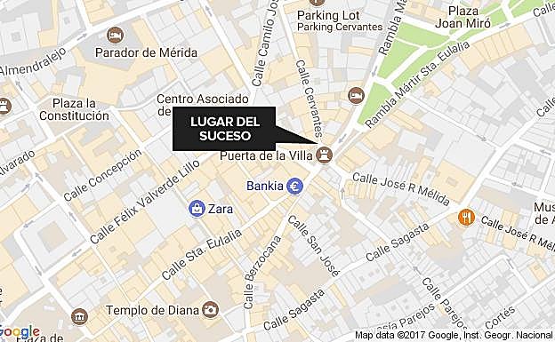 Apuñalada una mujer por otra en pleno centro de Mérida