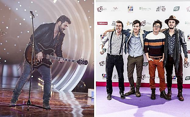 A la izquierda: Antonio Orozco. A la derecha: 'Morat'